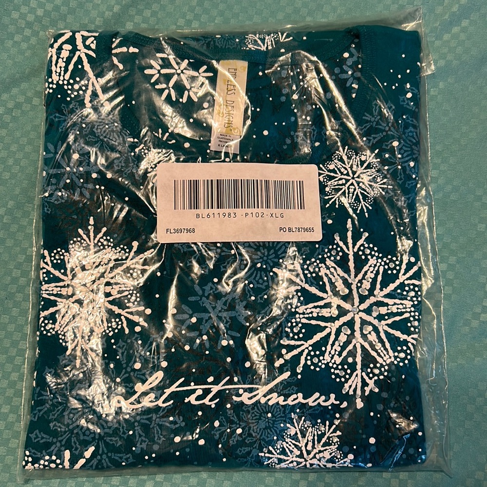 Tasteful Teal Holiday Shirt